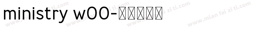 ministry w00字体转换